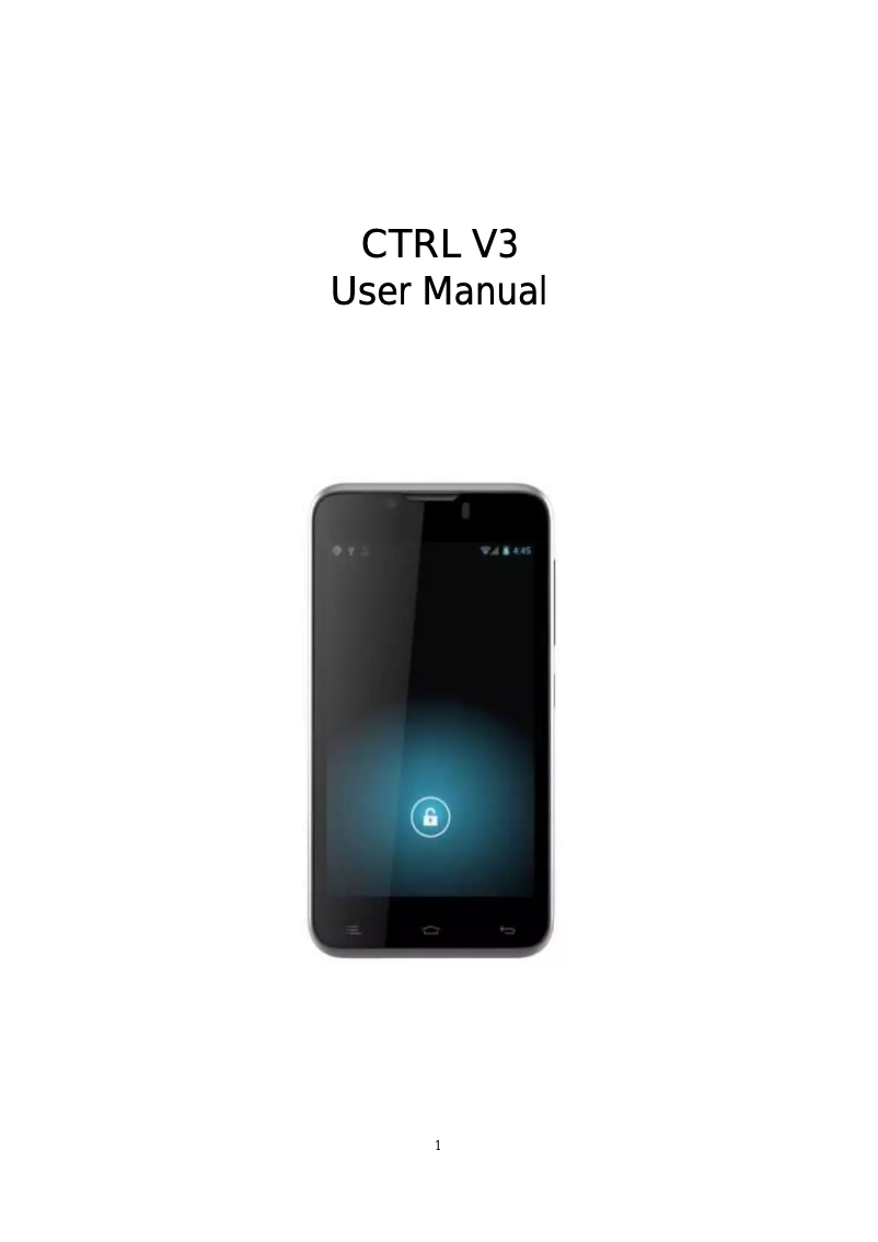 Page n°1 - Manuel utilisateur Gionee CTRL V3