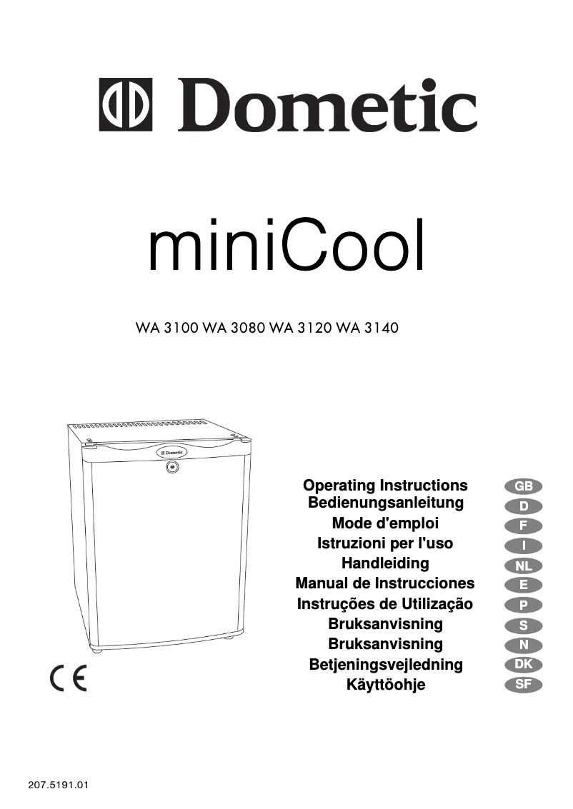 Page n°1 - Manuel utilisateur Dometic WA 3100