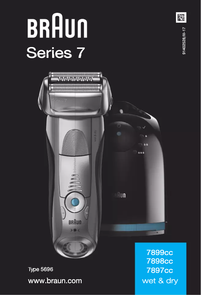 Page 1 de la notice Manuel utilisateur Braun Series 3 wet & dry