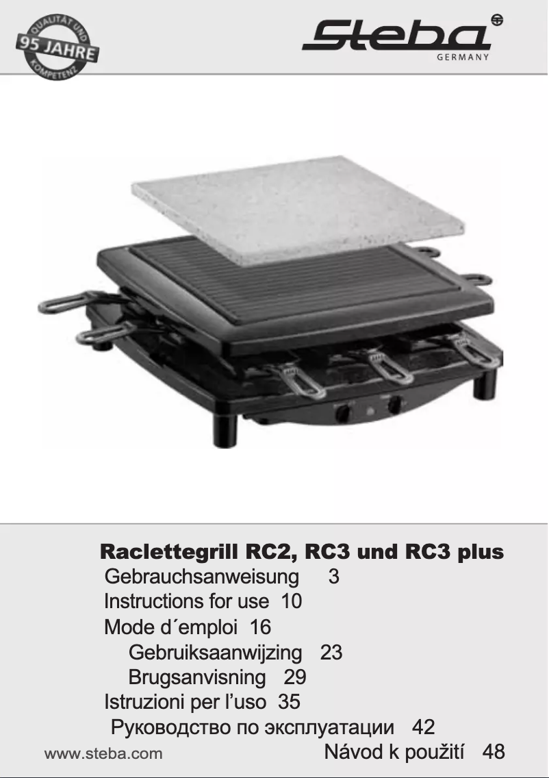 Page 1 de la notice Manuel utilisateur Steba RC 2.1
