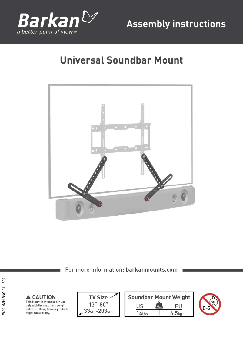 Page 1 de la notice Manuel utilisateur Barkan E820