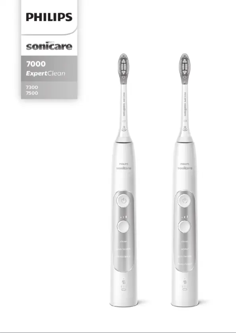 Page 1 de la notice Manuel utilisateur Philips Sonicare ExpertClean 7300 HX9641