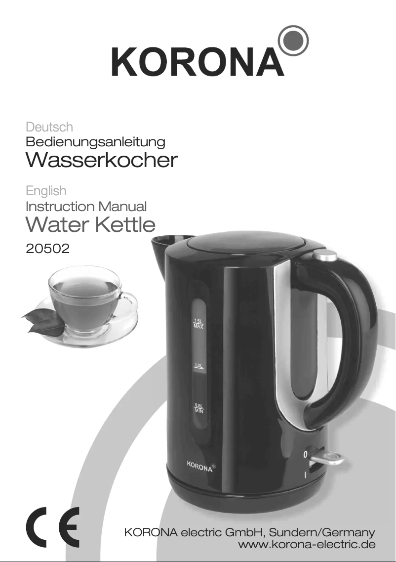 Image de la première page du manuel de l'appareil 20502