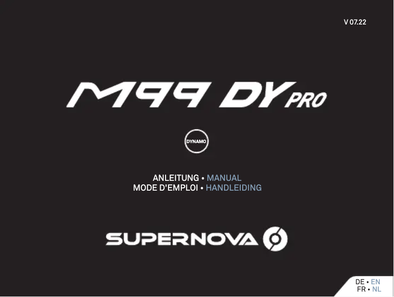 Page 1 de la notice Manuel utilisateur SuperNova M99 DY Pro