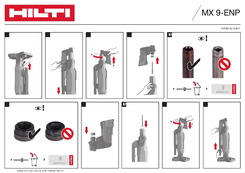 Página 1 del manual Manual de usuario Hilti MX 9-ENP