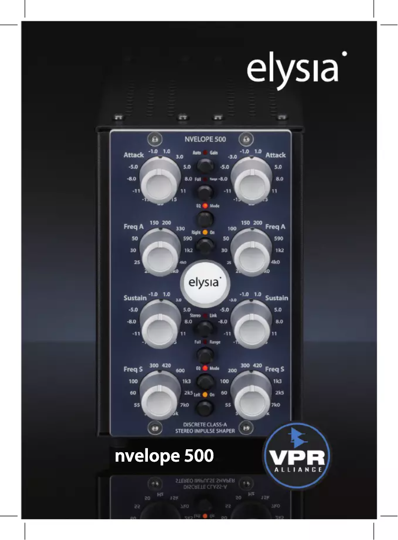 Imagen de la primera página del manual del dispositivo nvelope 500