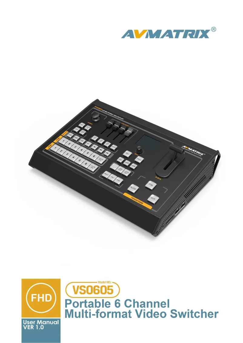 Página 1 del manual Manual de usuario AVMATRIX VS0605