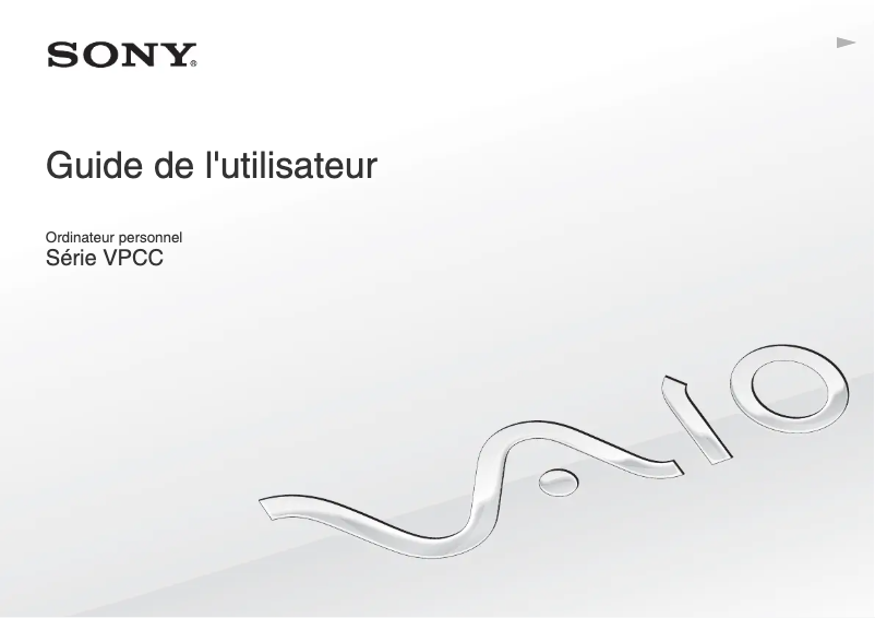 Page 1 de la notice Manuel utilisateur Sony Vaio VPCCB4C5E