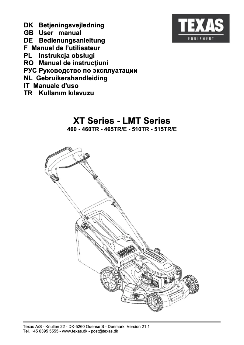 Image de la première page du manuel de l'appareil XT 515TR/E