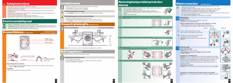 Page n°1 - Manuel utilisateur Smeg WML 128