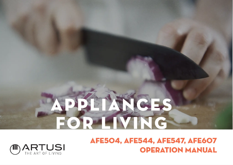 Page 1 de la notice Manuel utilisateur Artusi AFE607W