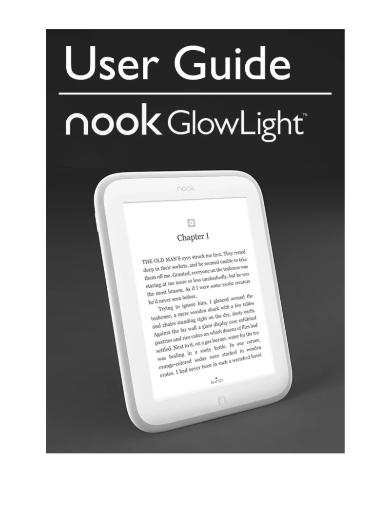 Image de la première page du manuel de l'appareil Nook GlowLight