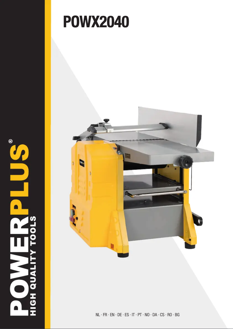 Page n°1 - Manuel utilisateur PowerPlus POWX2040