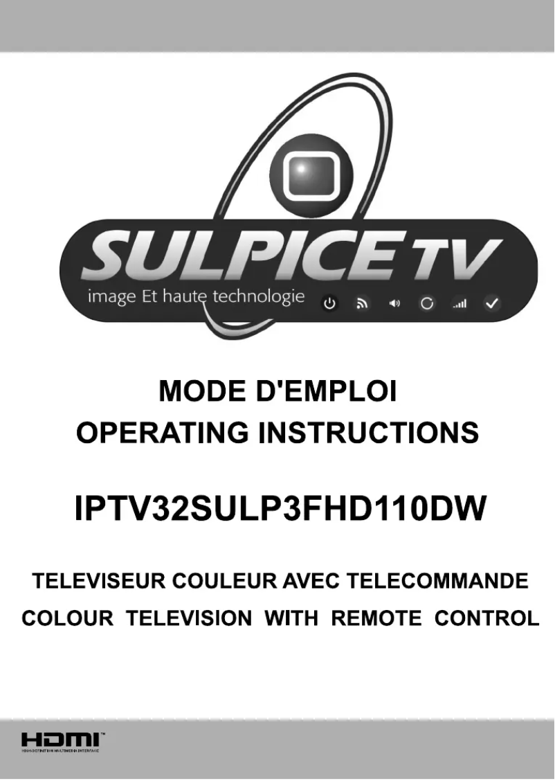 Page n°1 - Manuel utilisateur Sulpice IPTV32SULP3FHD110DW
