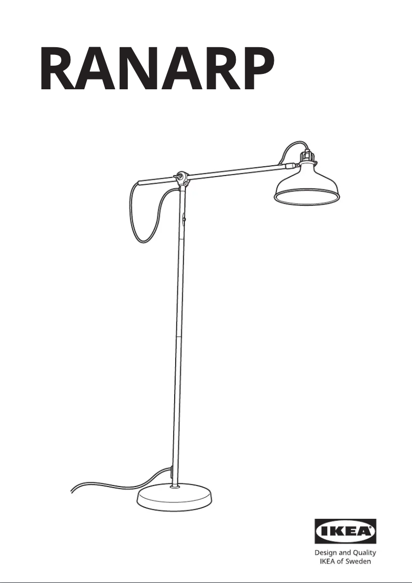 Page 1 de la notice Manuel utilisateur Ikea RANARP 003.313.83