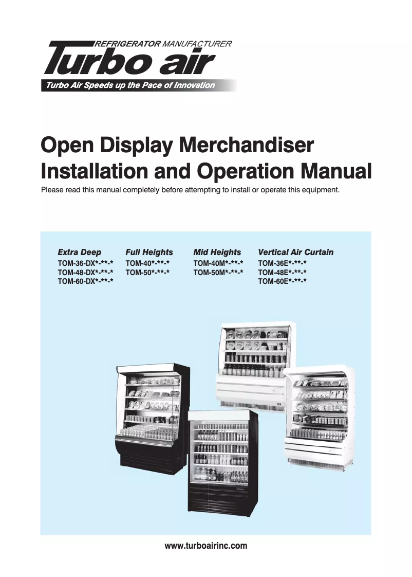 Imagen de la primera página del manual del dispositivo TOM-40