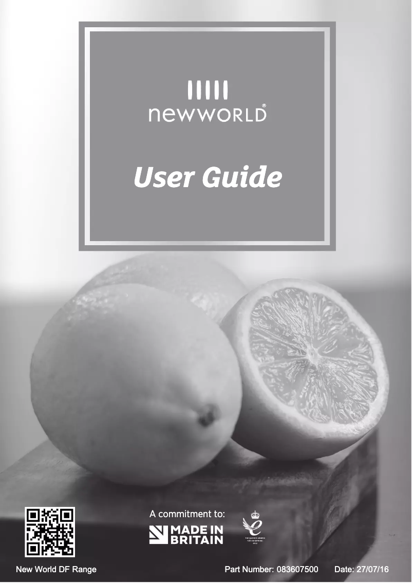 Page n°1 - Manuel utilisateur New World Vision 100DFT