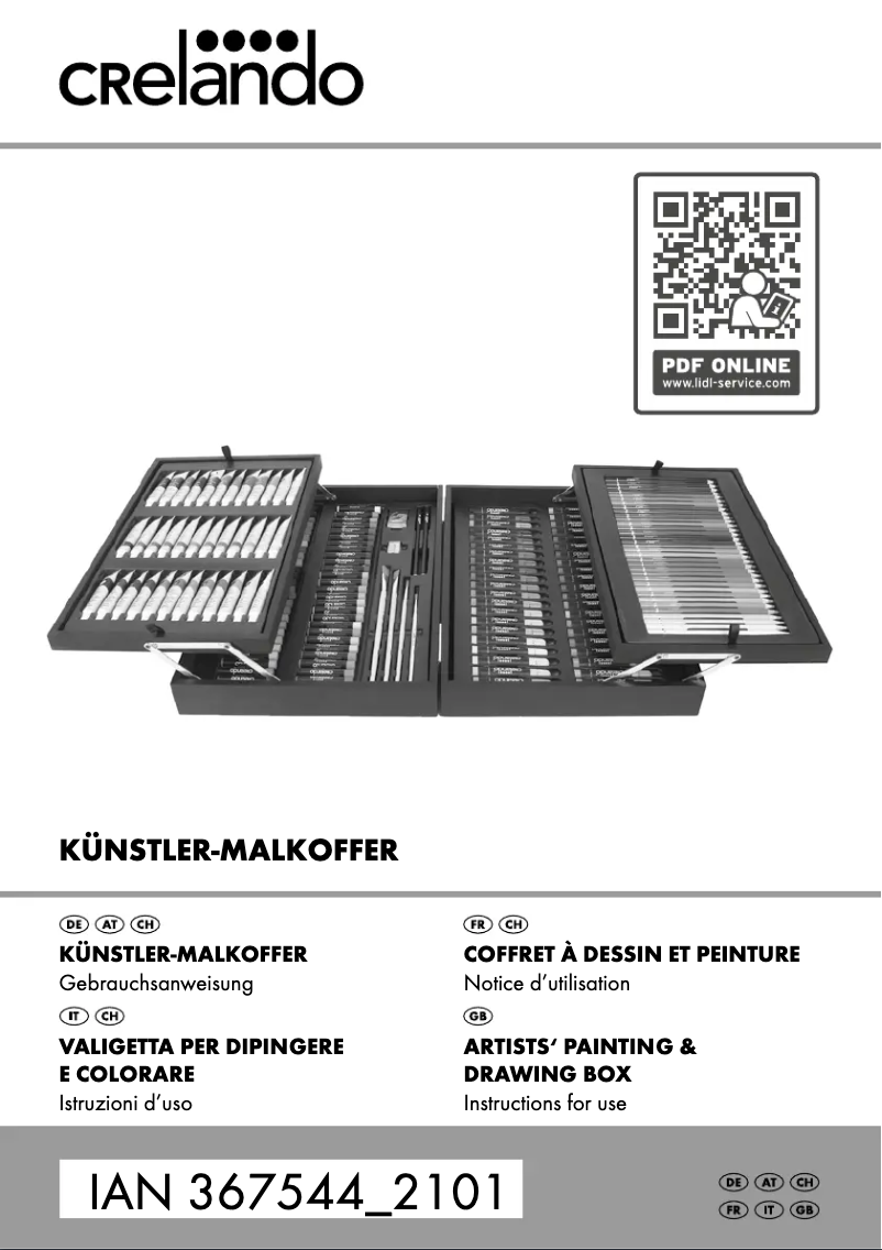 Page n°1 - Manuel utilisateur Crelando HG05274