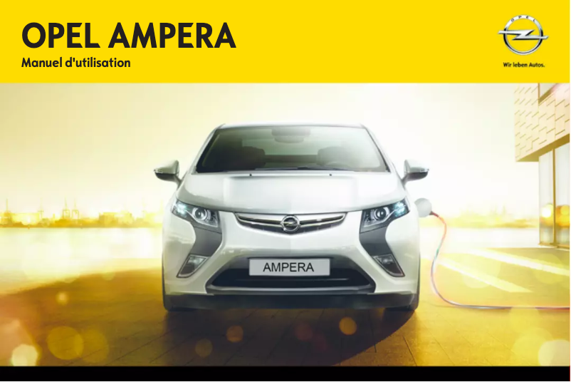 Image de la première page du manuel de l'appareil Ampera (2012)