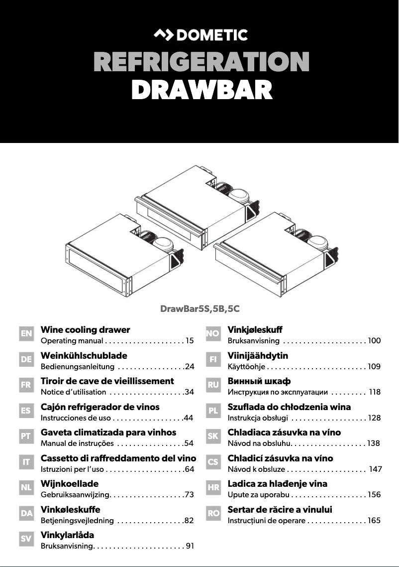 Page 1 de la notice Manuel utilisateur Dometic DrawBar 5B