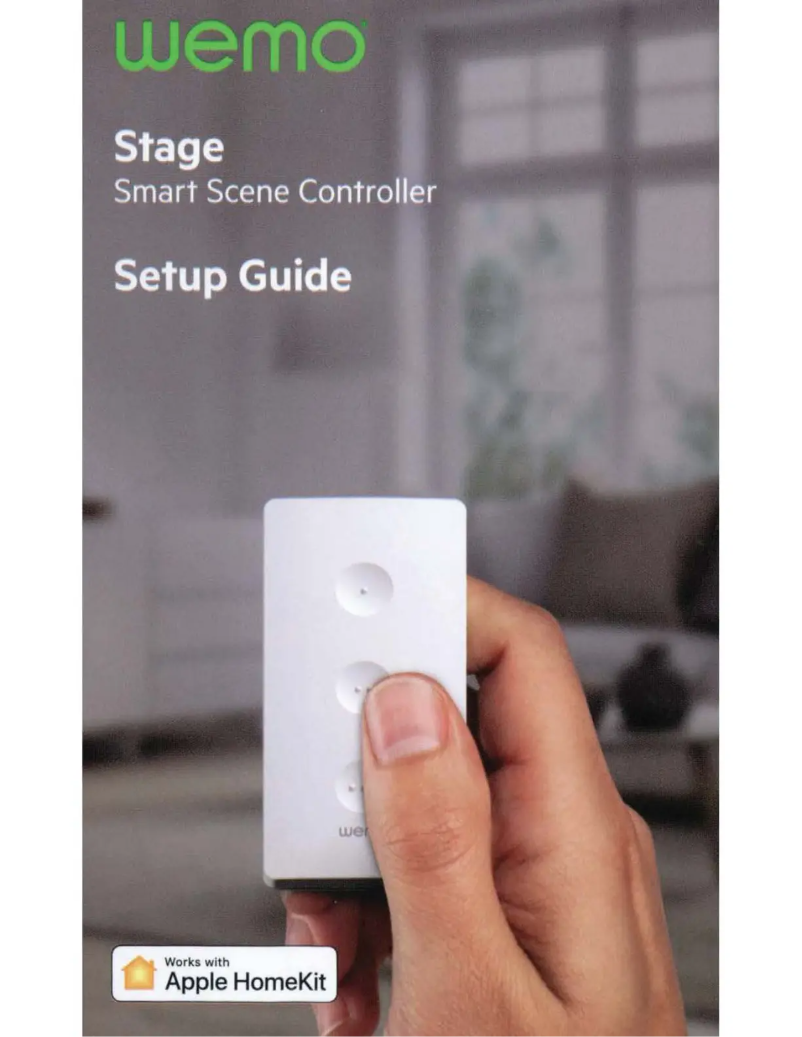 Page 1 de la notice Manuel utilisateur Belkin Wemo Stage Scene Controller