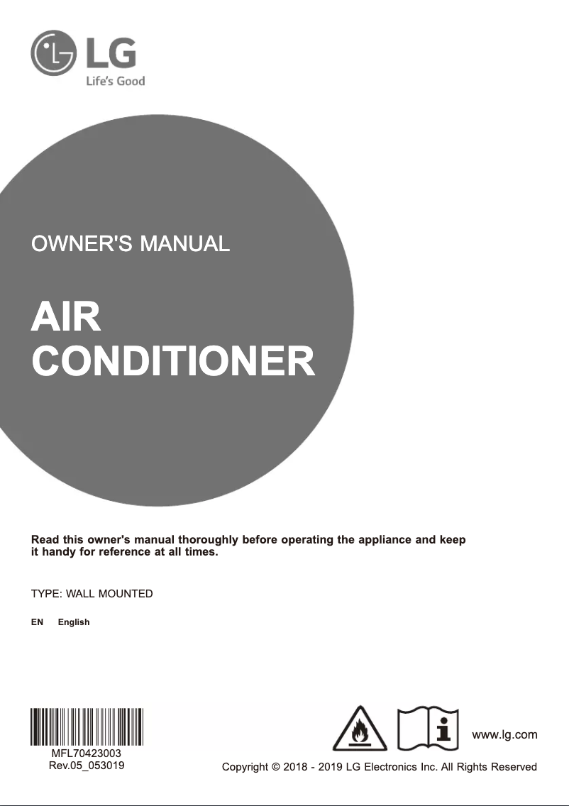 Página 1 del manual Manual de usuario LG LSNQ12BNXD