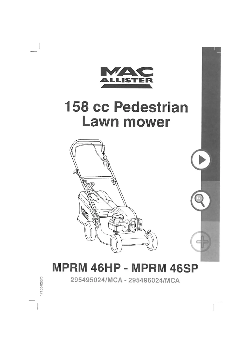 Image de la première page du manuel de l'appareil MPRM46HP