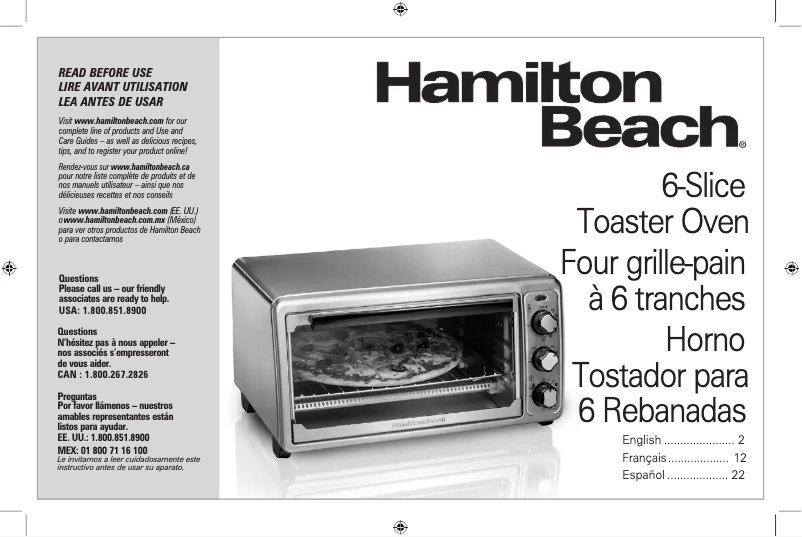 Page n°1 - Manuel utilisateur Hamilton Beach 31411