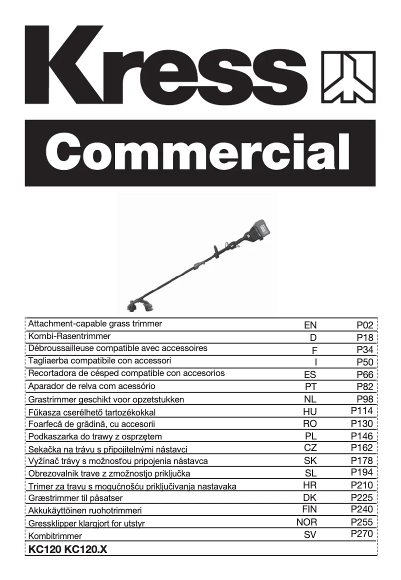 Page 1 de la notice Manuel utilisateur Kress KC120.9