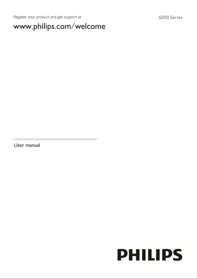 Page 1 of the manual User Manual Philips 50PUT6023