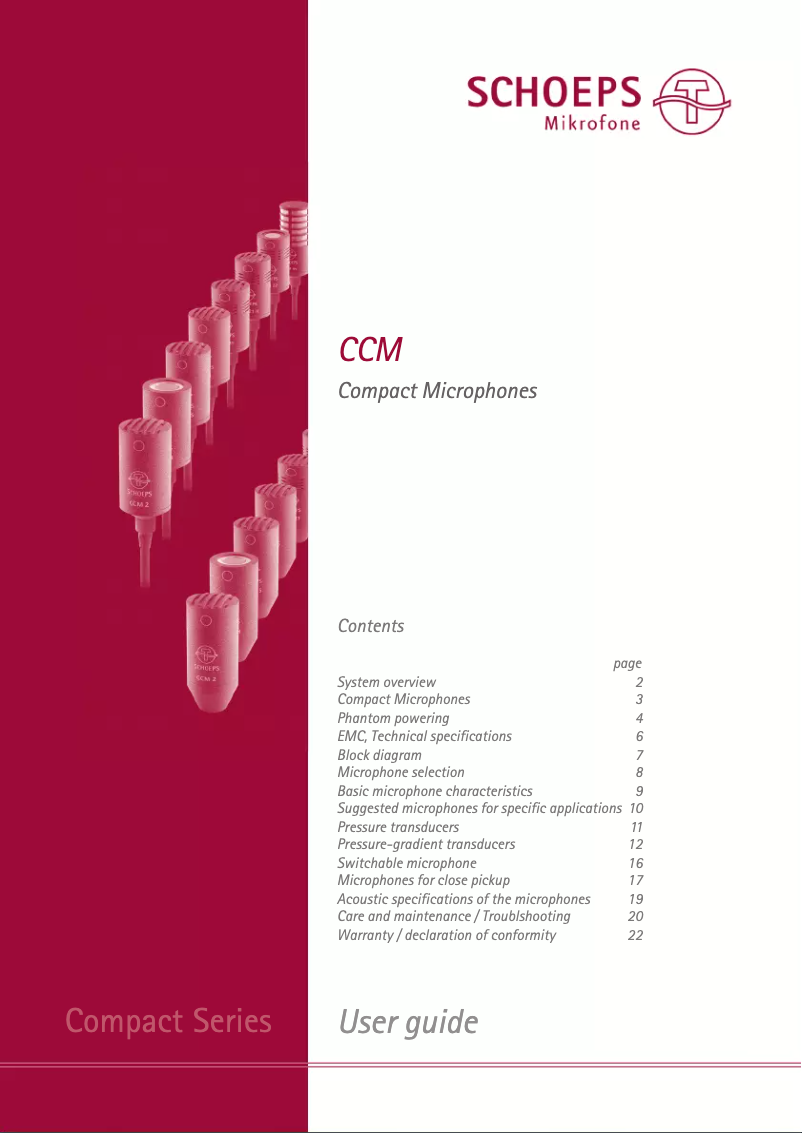 Image de la première page du manuel de l'appareil CCM 21 LG