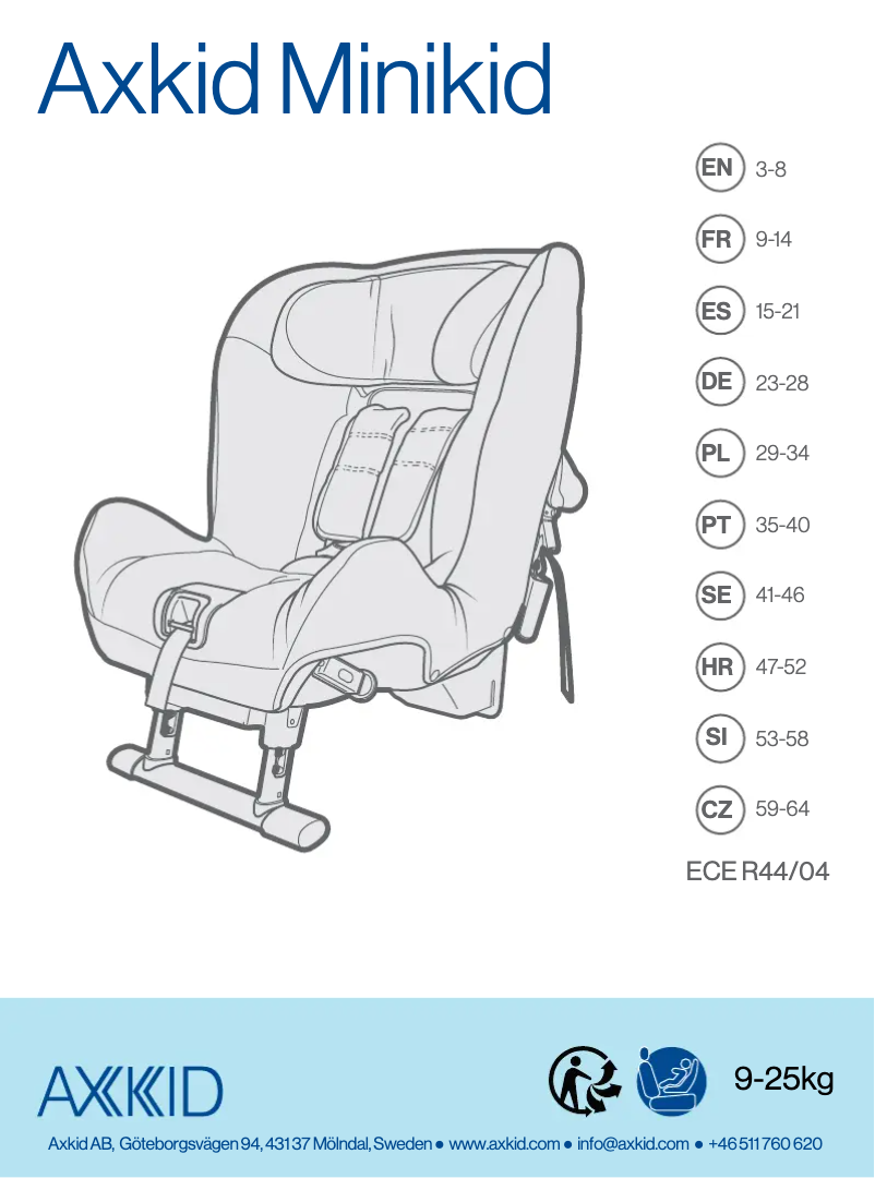 Image de la première page du manuel de l'appareil Minikid 1