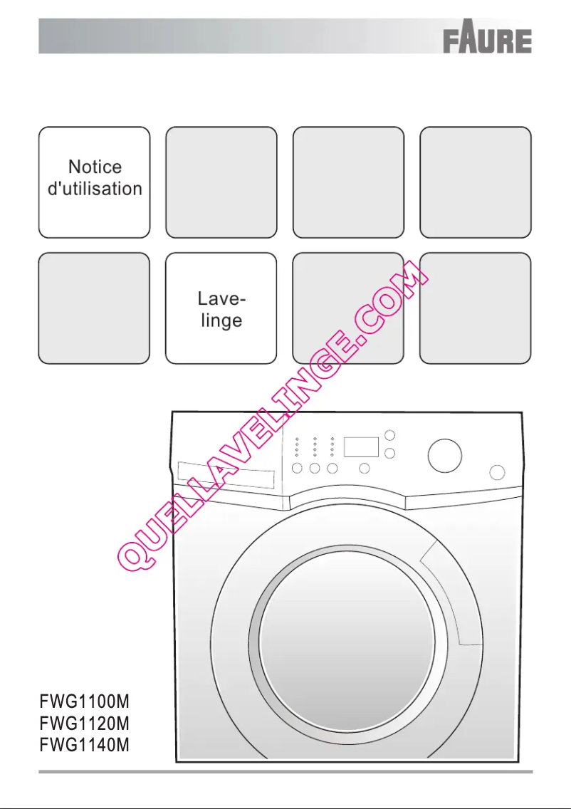 Page 1 de la notice Manuel utilisateur Faure FWG1100M