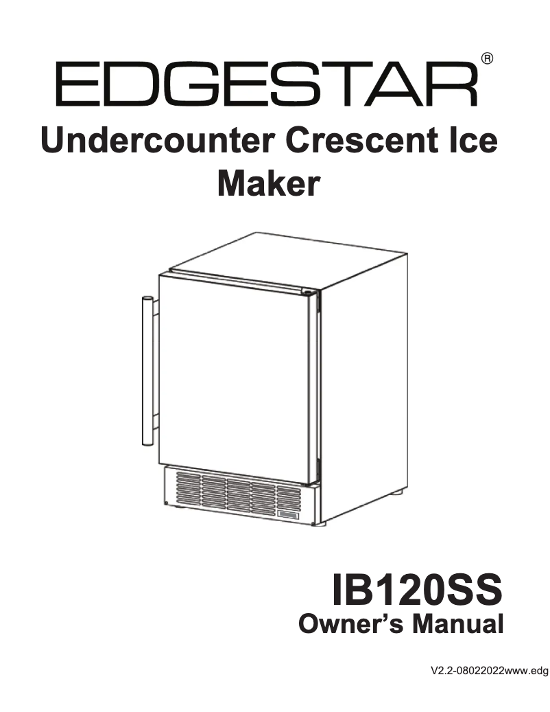 Page 1 de la notice Manuel utilisateur EdgeStar IB120