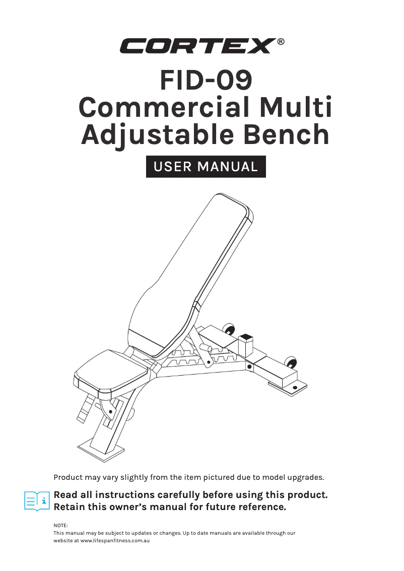 Page n°1 - Manuel utilisateur Cortex FID-09