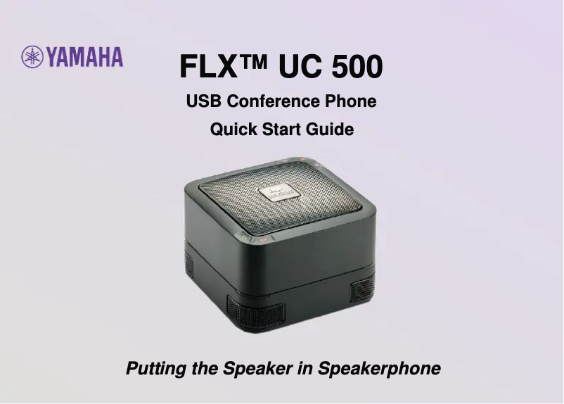 Page 1 de la notice Manuel utilisateur Yamaha FLX UC 500