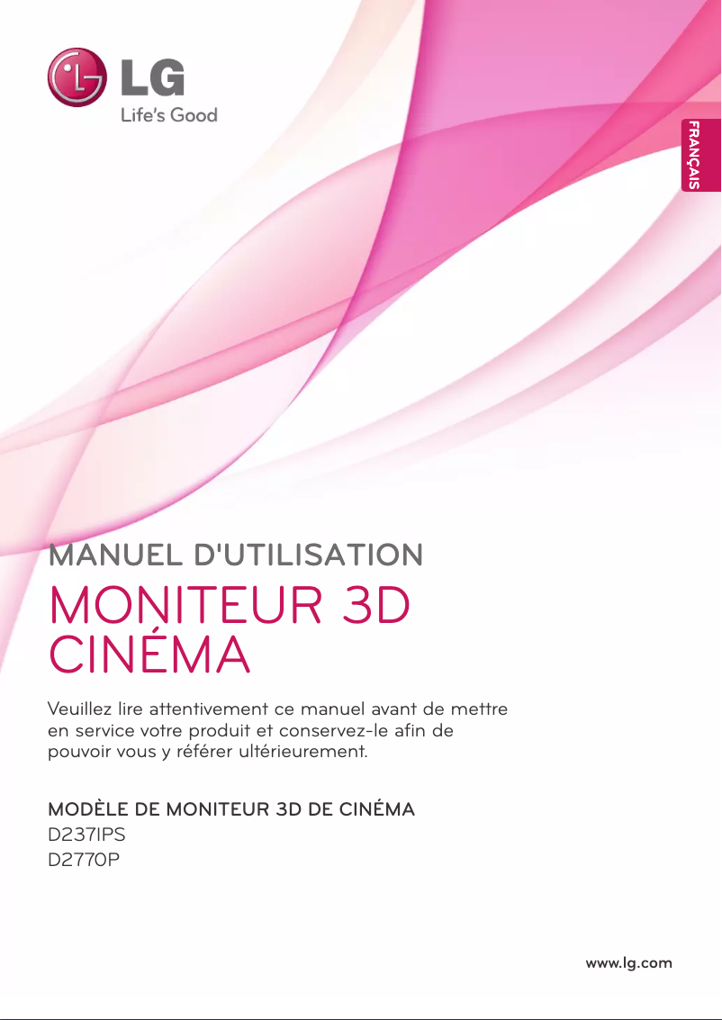 Page n°1 - Manuel utilisateur LG D2770P-PN
