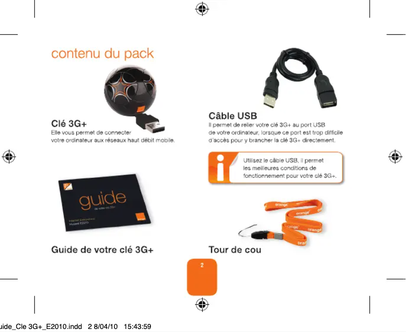 Page n°1 - Manuel utilisateur Huawei E2010