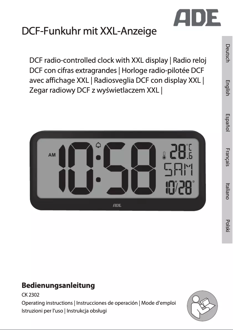 Page n°1 - Manuel utilisateur ADE CK 2302