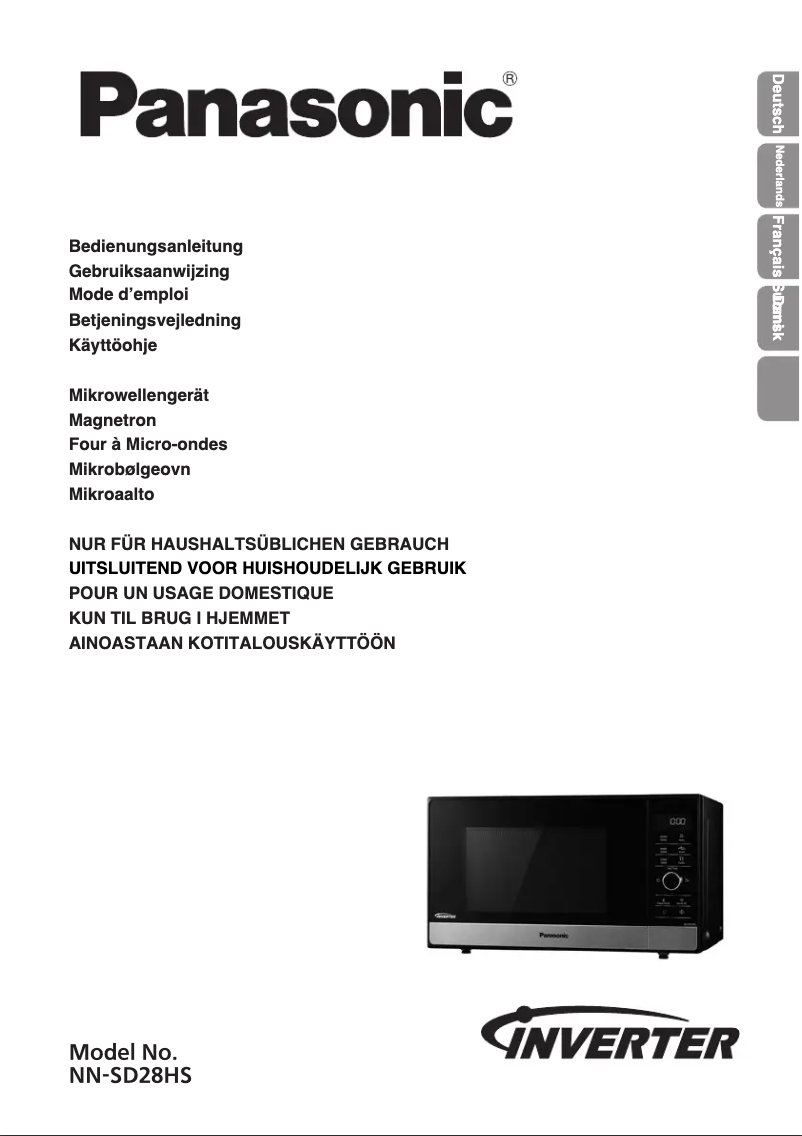 Image de la première page du manuel de l'appareil NN-SD28