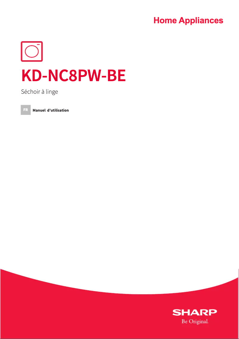 Image de la première page du manuel de l'appareil KD-NC8PW-BE