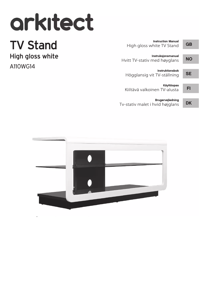 Image de la première page du manuel de l'appareil A110WG14