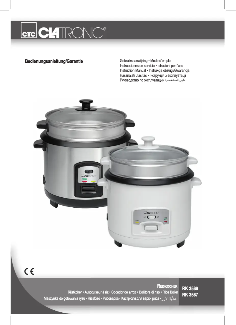 Page 1 of the manual User Manual Clatronic RK 3566