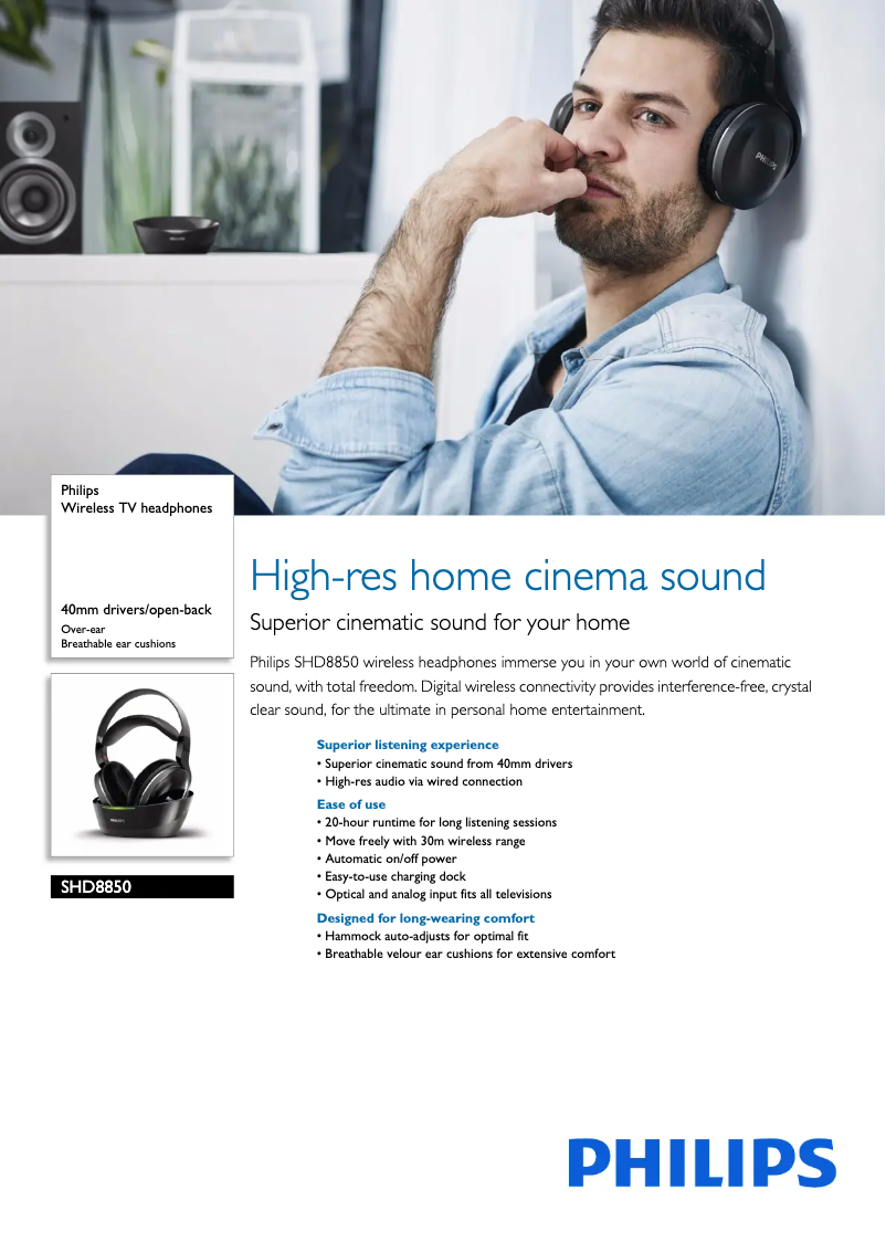 Image de la première page du manuel de l'appareil SHD8850