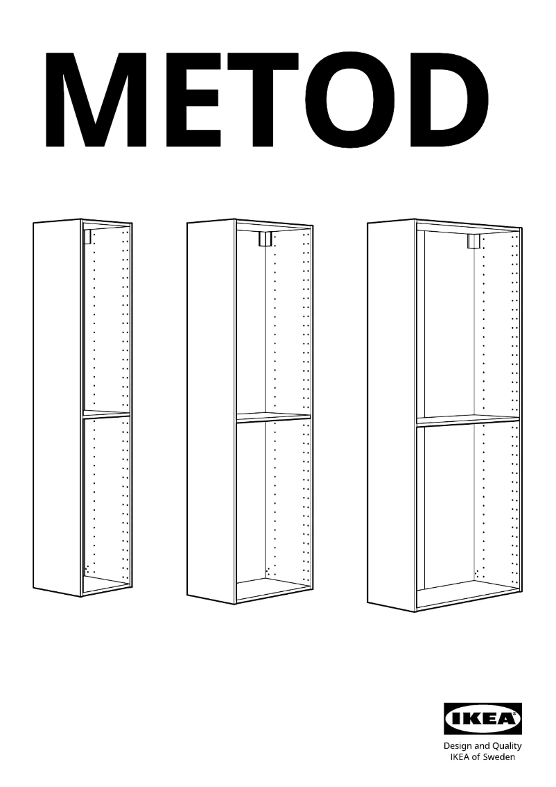 Page 1 de la notice Manuel utilisateur Ikea METOD 502.125.61