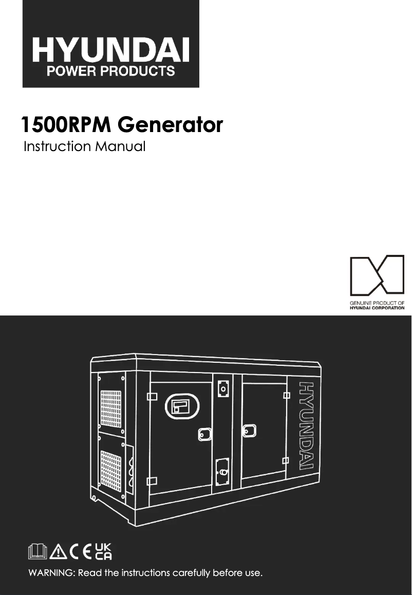 Page 1 de la notice Manuel utilisateur Hyundai DHY65KSE