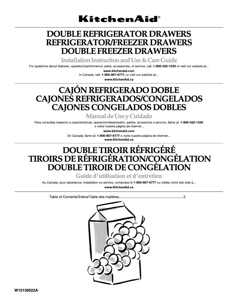 Imagen de la primera página del manual del dispositivo Architect II KDDC24CVS