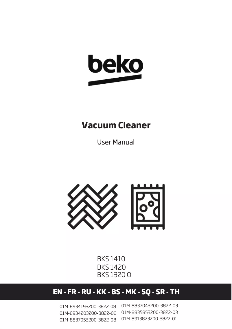 Page 1 de la notice Manuel utilisateur Beko BKS 1320 O