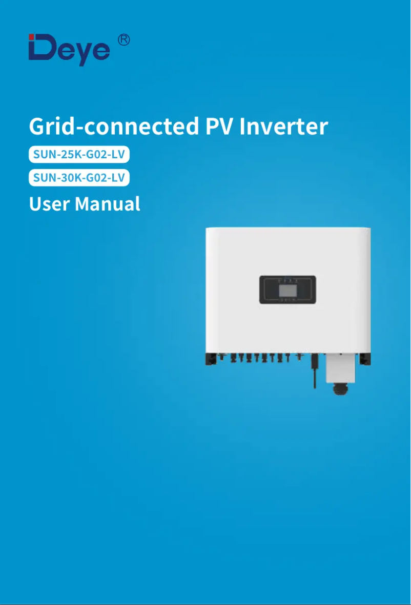 Imagen de la primera página del manual del dispositivo SUN-23K-G04-LV