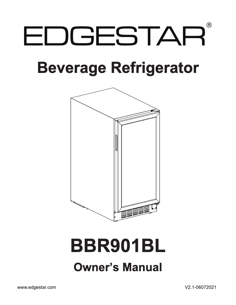 Image de la première page du manuel de l'appareil BBR901BL